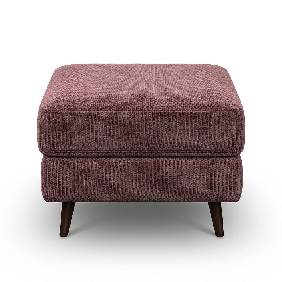 Nova Footstool in Arlan Rosewood Fabric 2