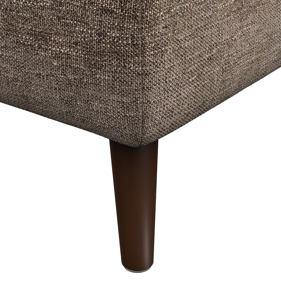 Nova Footstool in Arlan Smokestone Fabric 5
