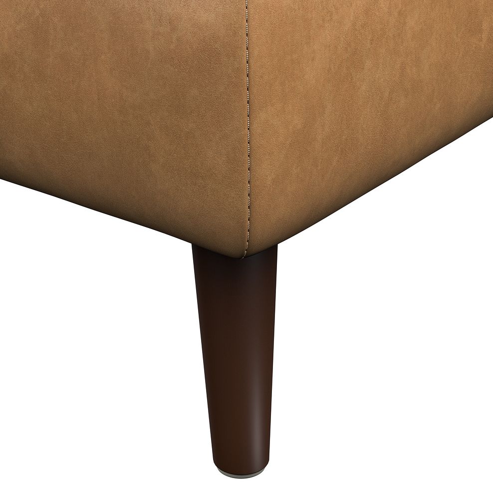 Nova Footstool in Brown Leather 5