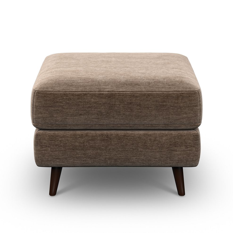 Nova Footstool in Canna Cocoa Fabric 2