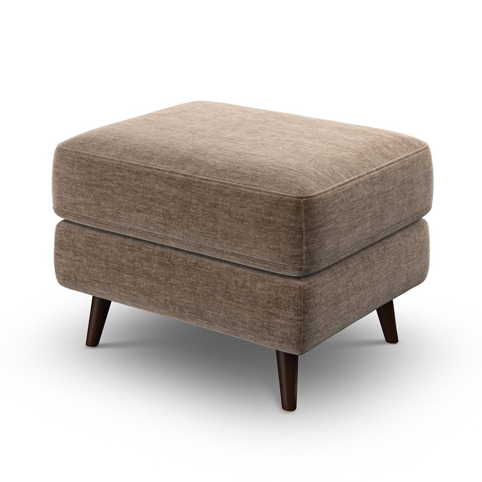 Nova Footstool in Canna Cocoa Fabric 3