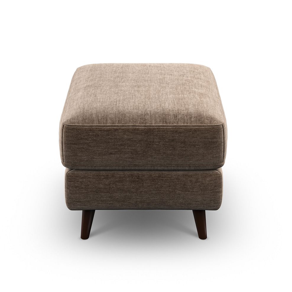 Nova Footstool in Canna Cocoa Fabric 4