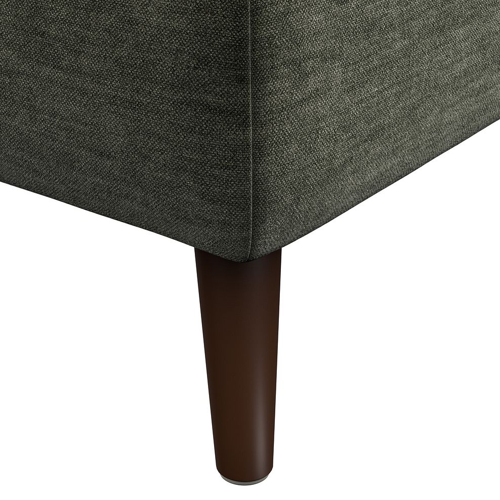 Nova Footstool in Canna Dark Green Fabric 5