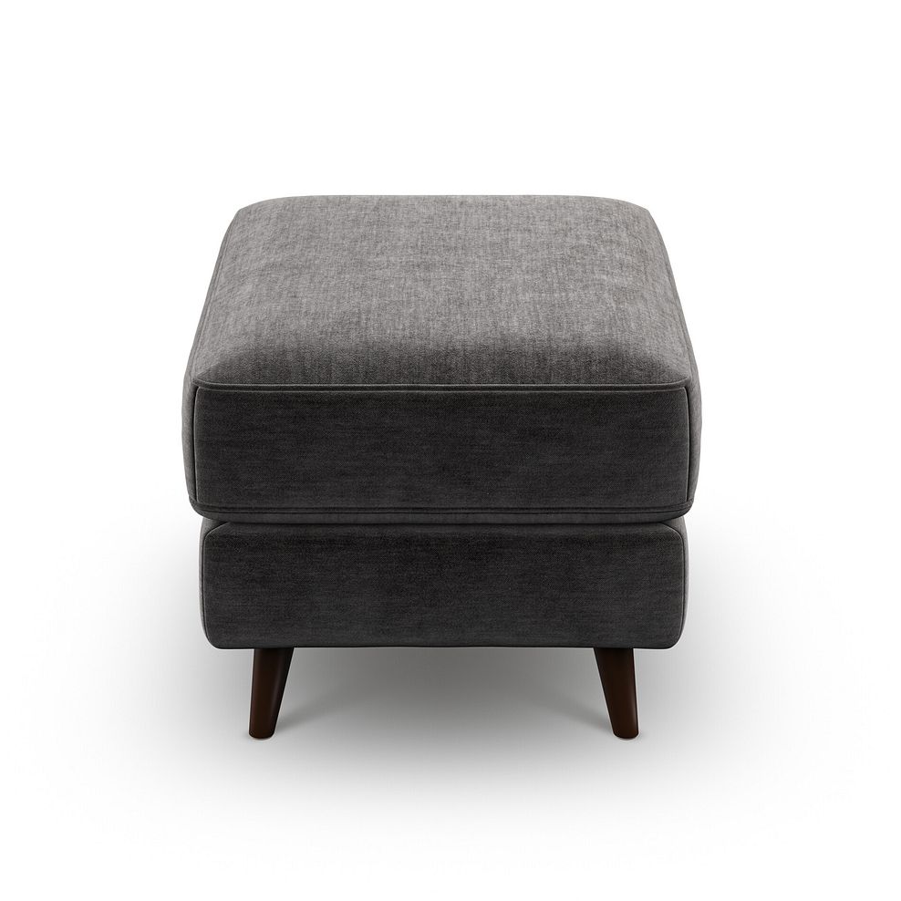 Nova Footstool in Canna Dark Grey Fabric 4