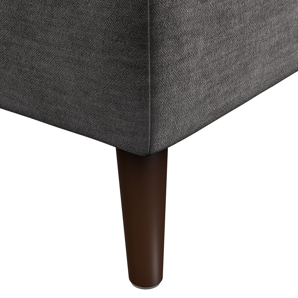Nova Footstool in Canna Dark Grey Fabric 5