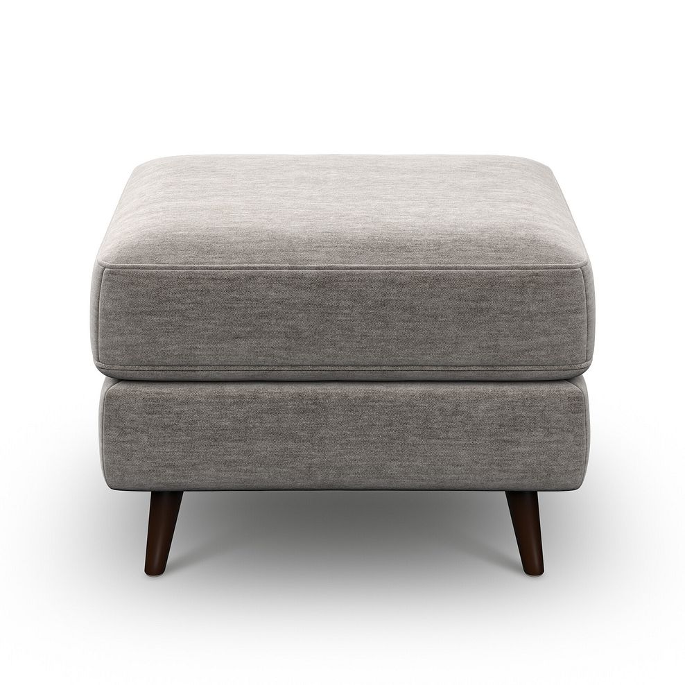 Nova Footstool in Canna Grey Fabric 5