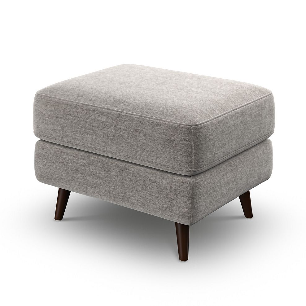 Nova Footstool in Canna Grey Fabric 4