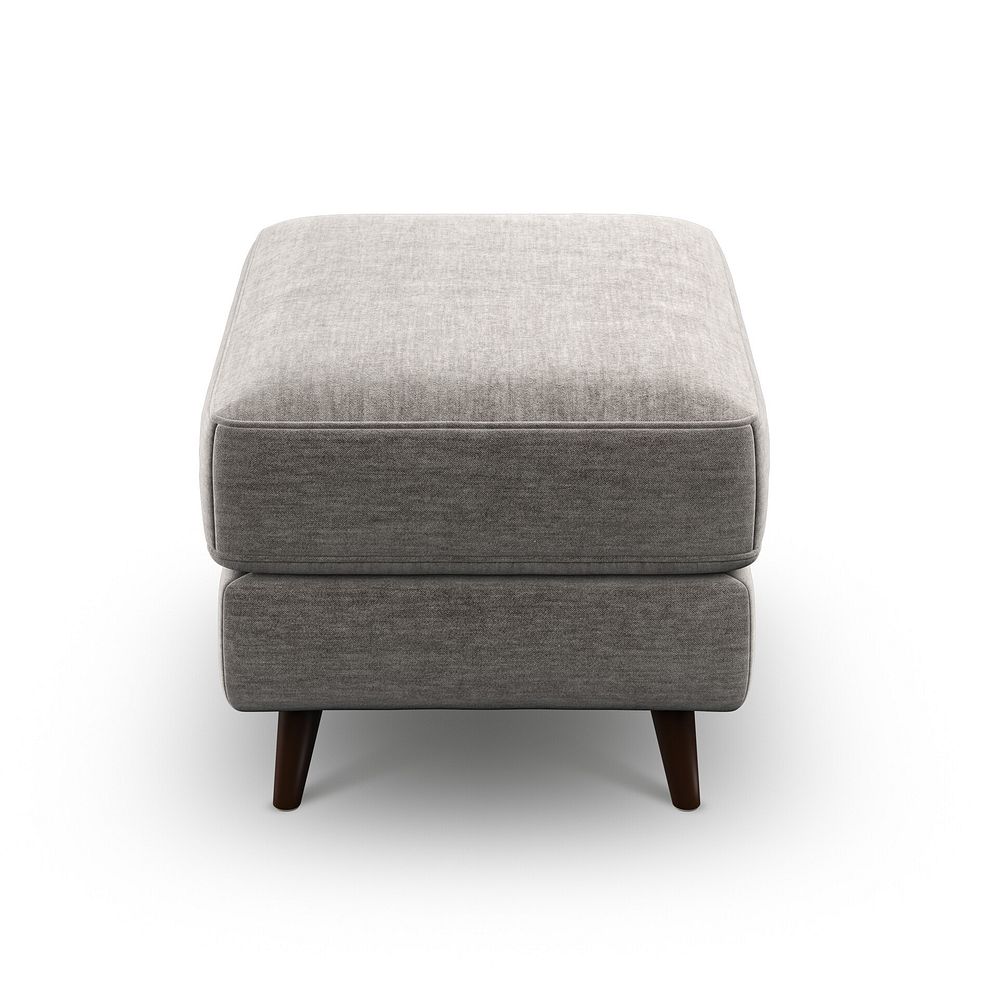 Nova Footstool in Canna Grey Fabric 6