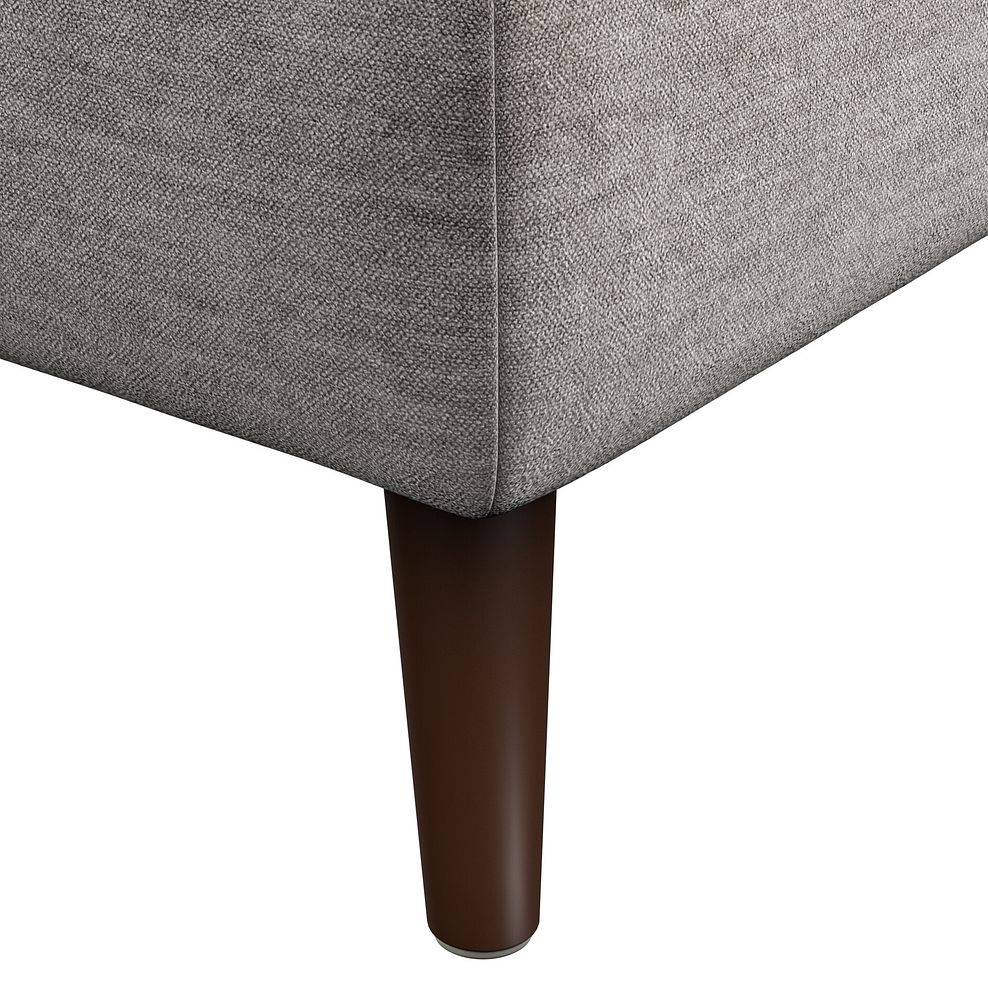 Nova Footstool in Canna Grey Fabric 7