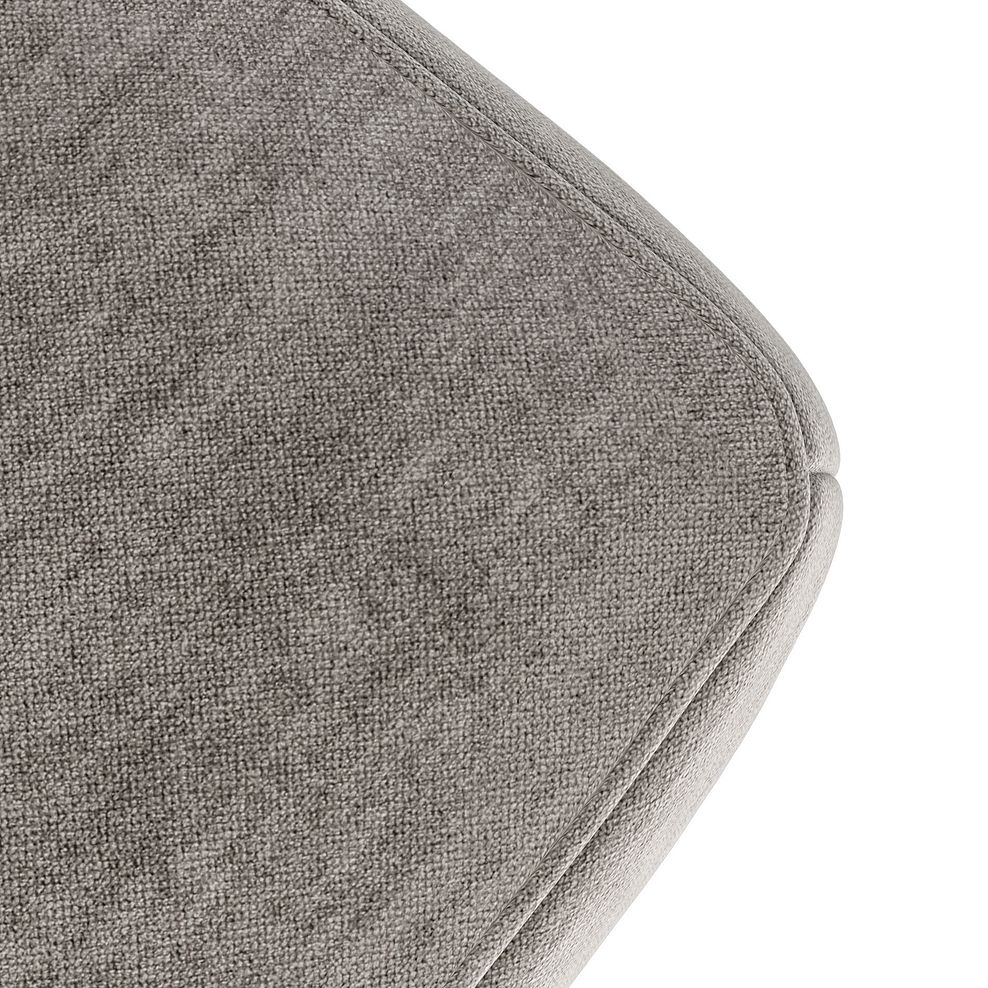 Nova Footstool in Canna Grey Fabric 8