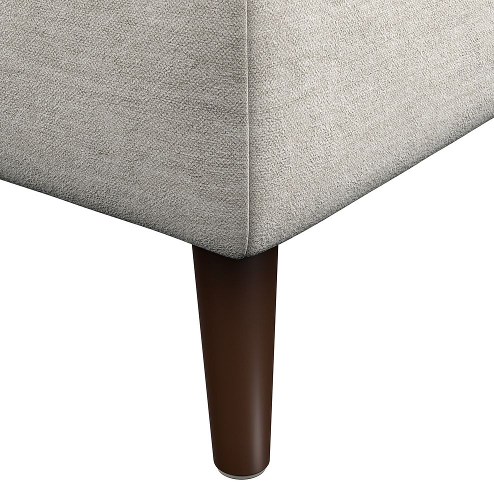 Nova Footstool in Canna Light Grey Fabric 5
