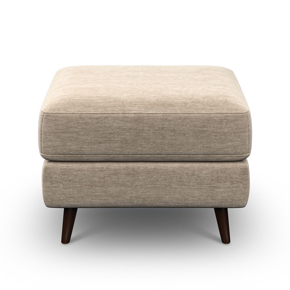Nova Footstool in Canna Sand Fabric 2
