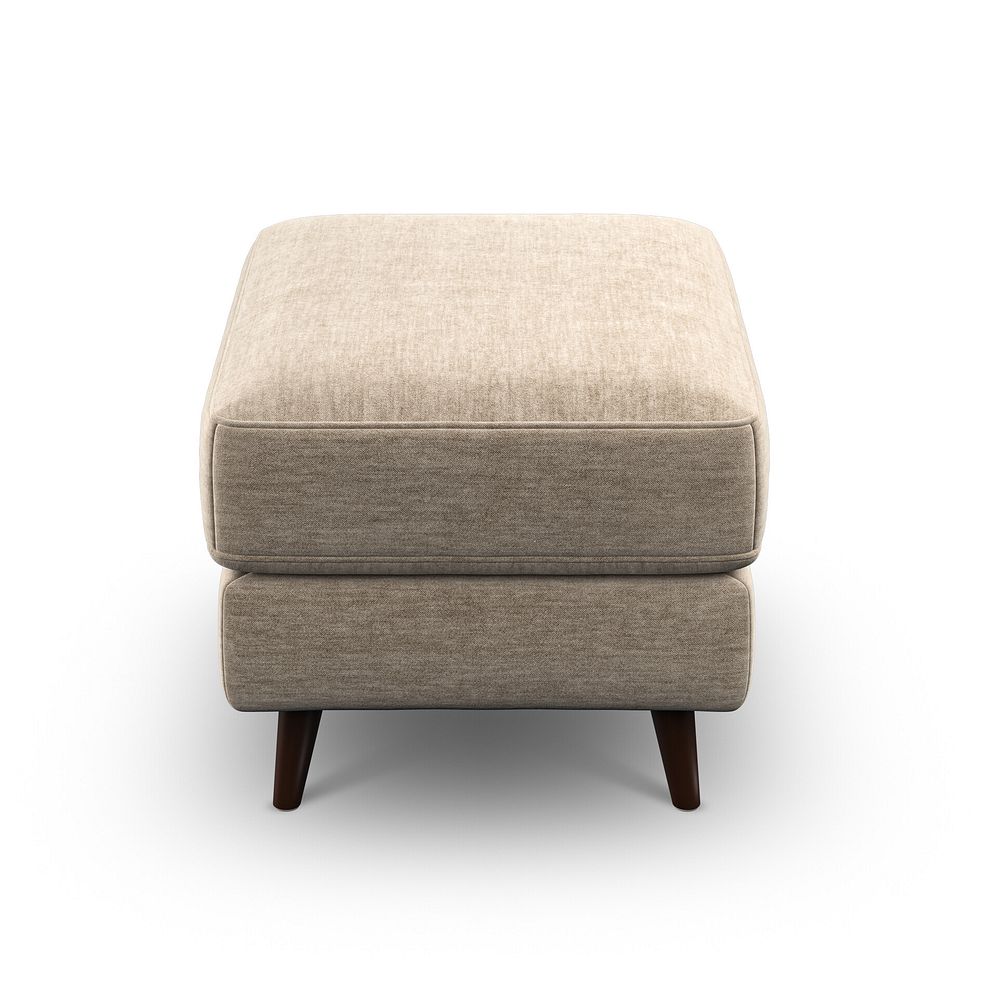 Nova Footstool in Canna Sand Fabric 4