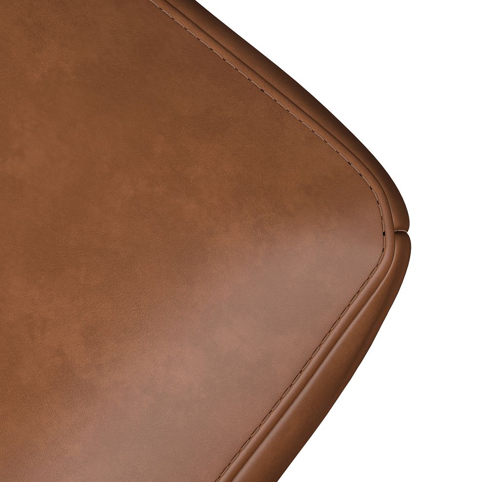 Nova Footstool in Chestnut Brown leather 6
