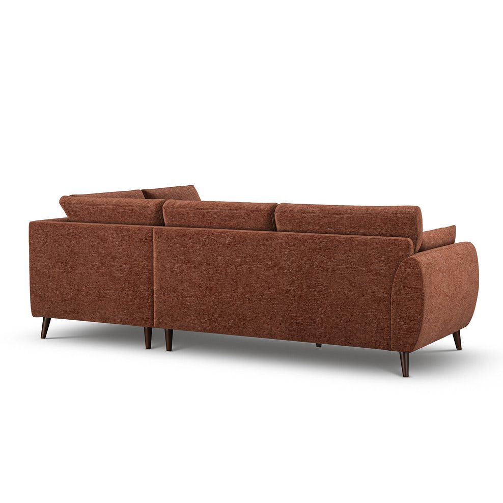 Nova Left Hand Corner Chaise Sofa in Arlan Copperwood Fabric 3