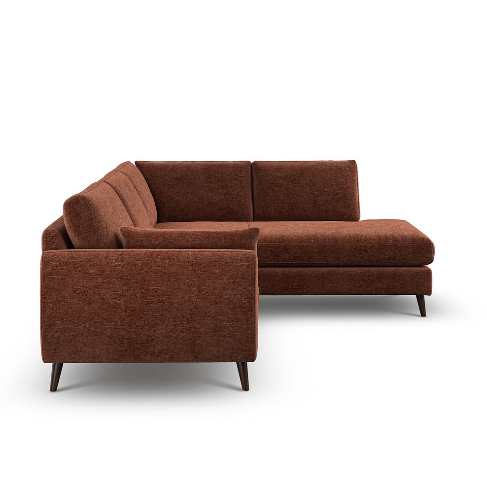 Nova Left Hand Corner Chaise Sofa in Arlan Copperwood Fabric 5