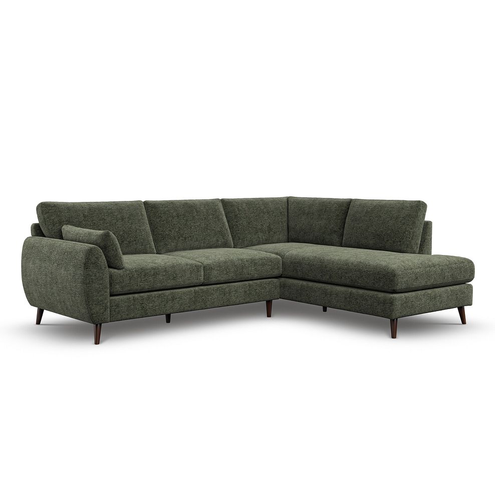 Nova Left Hand Corner Chaise Sofa in Arlan Mossy Fabric 1
