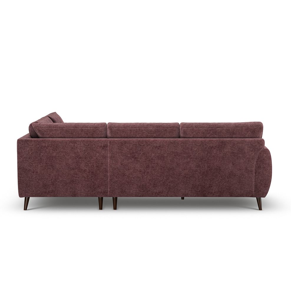 Nova Left Hand Corner Chaise Sofa in Arlan Rosewood Fabric 4