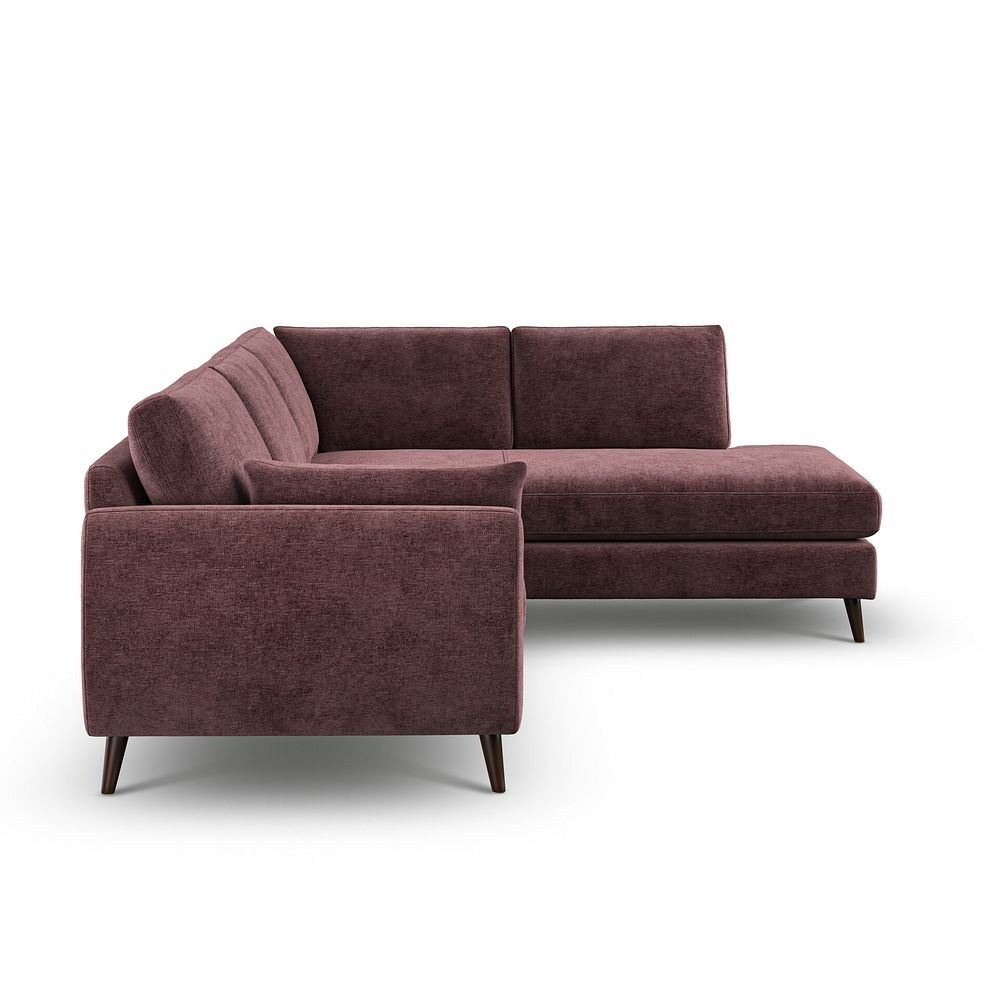 Nova Left Hand Corner Chaise Sofa in Arlan Rosewood Fabric 5