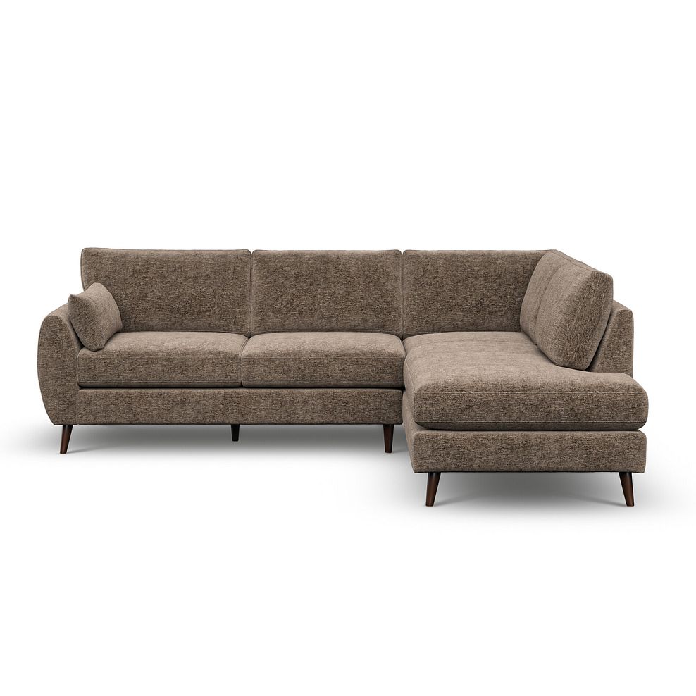 Nova Left Hand Corner Chaise Sofa in Arlan Smokestone Fabric 2