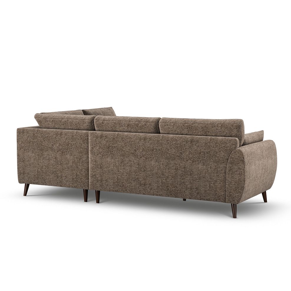 Nova Left Hand Corner Chaise Sofa in Arlan Smokestone Fabric 3