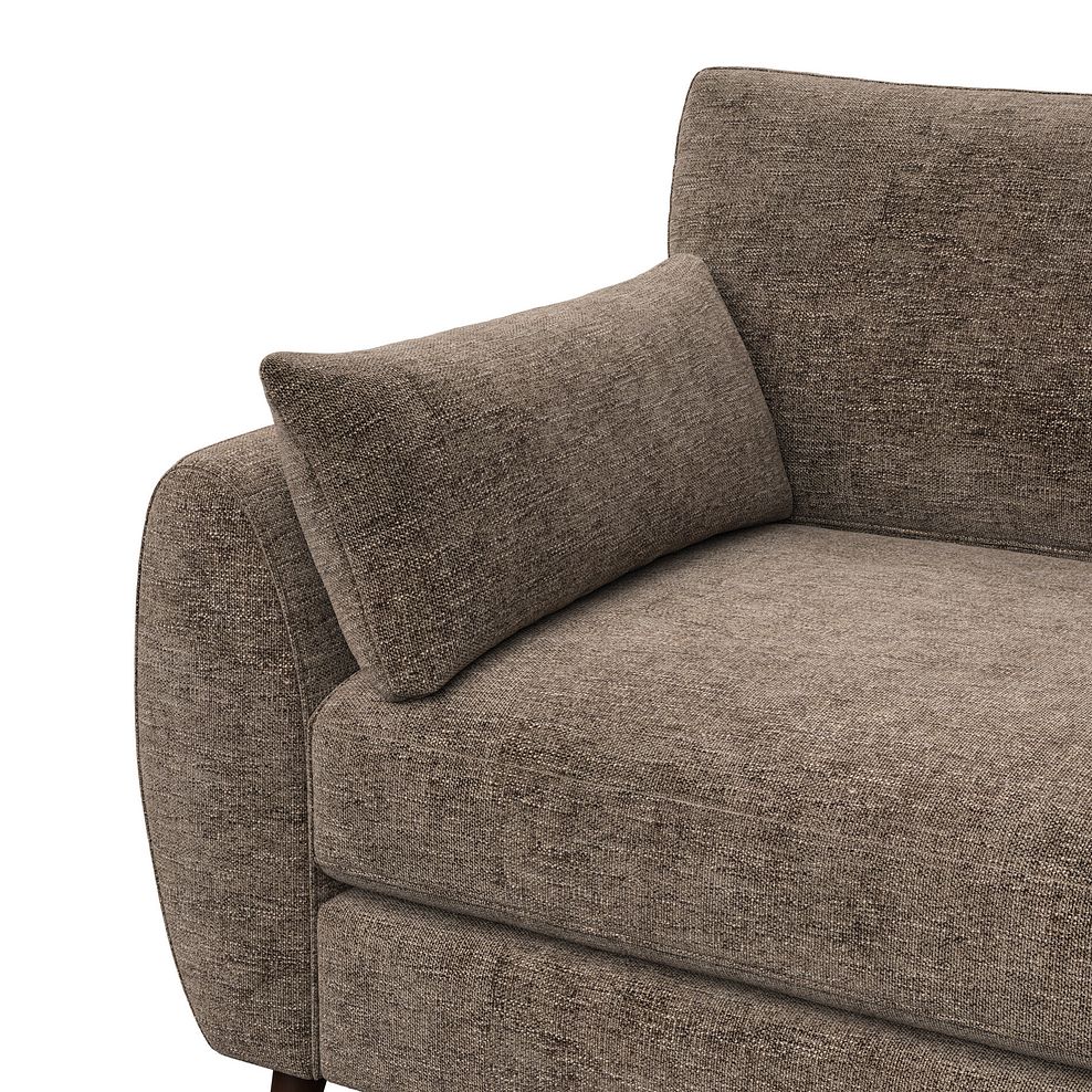Nova Left Hand Corner Chaise Sofa in Arlan Smokestone Fabric 6
