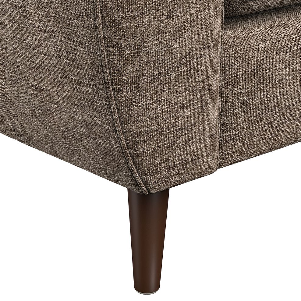 Nova Left Hand Corner Chaise Sofa in Arlan Smokestone Fabric 9