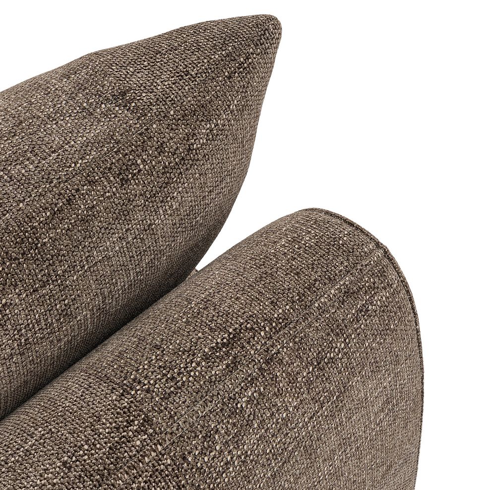 Nova Left Hand Corner Chaise Sofa in Arlan Smokestone Fabric 10