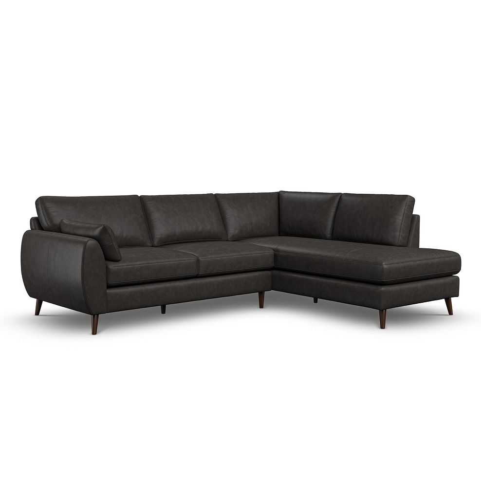 Nova Left Hand Corner Chaise Sofa in Ash Leather 1