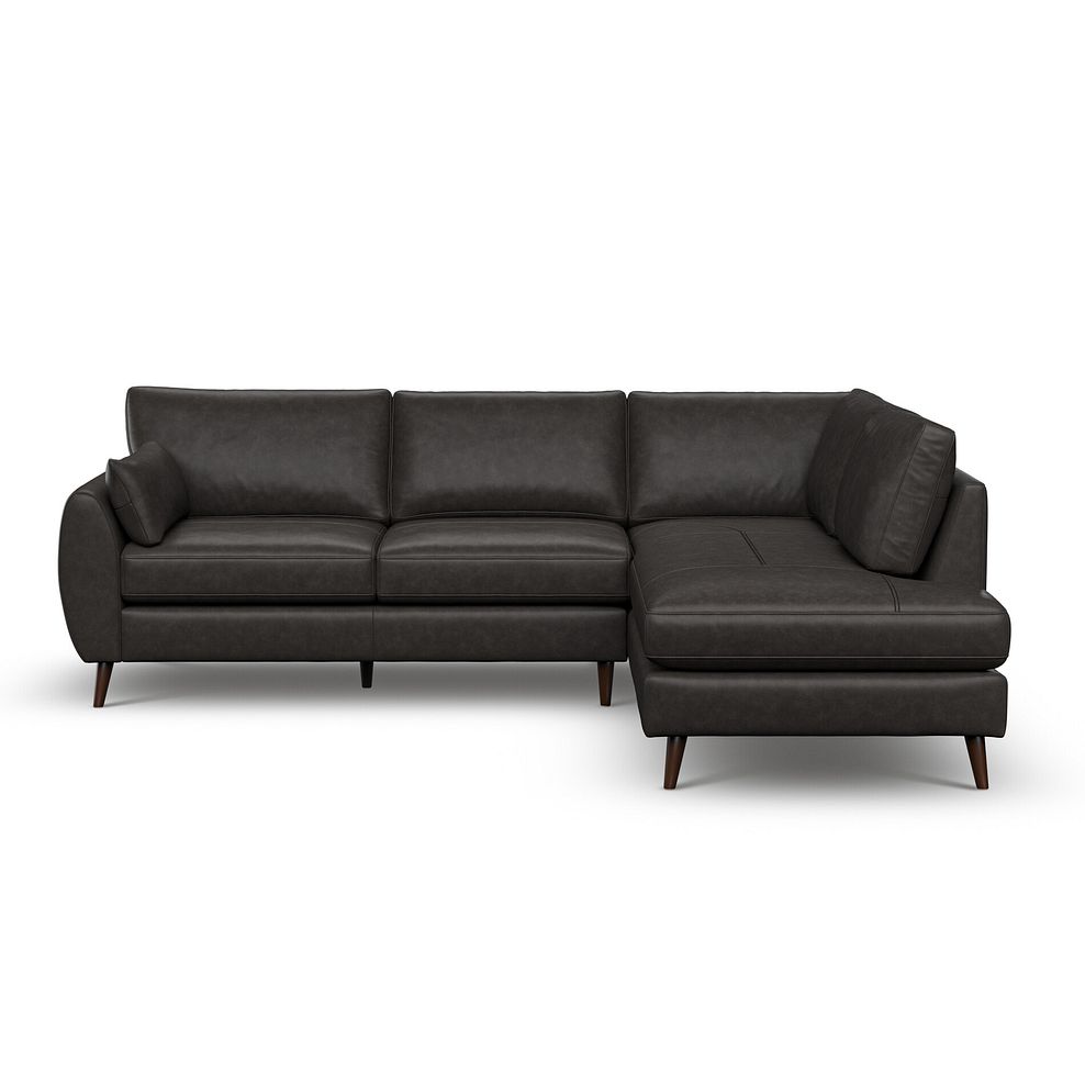 Nova Left Hand Corner Chaise Sofa in Ash Leather 2