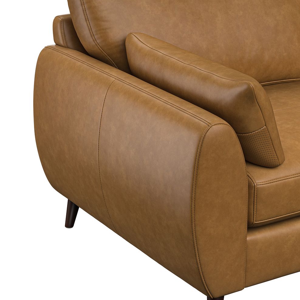 Nova Left Hand Corner Chaise Sofa in Brown Leather 8
