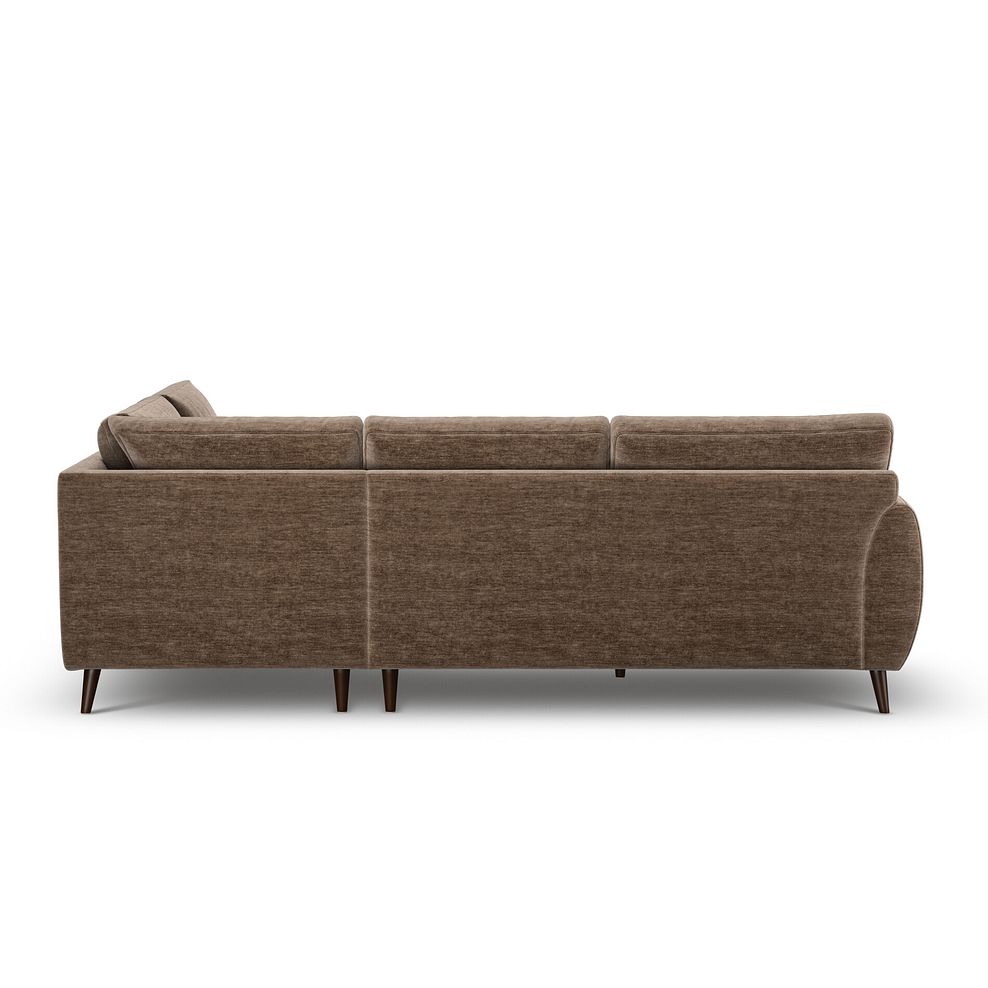Nova Left Hand Corner Chaise Sofa in Canna Cocoa Fabric 4