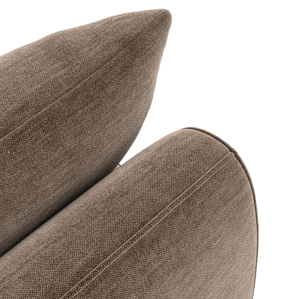 Nova Left Hand Corner Chaise Sofa in Canna Cocoa Fabric 10