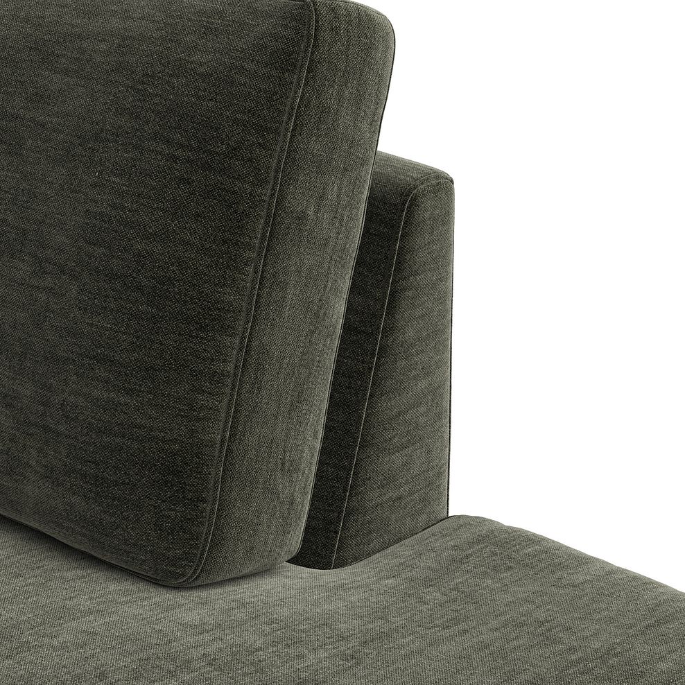Nova Left Hand Corner Chaise Sofa in Canna Dark Green Fabric 11