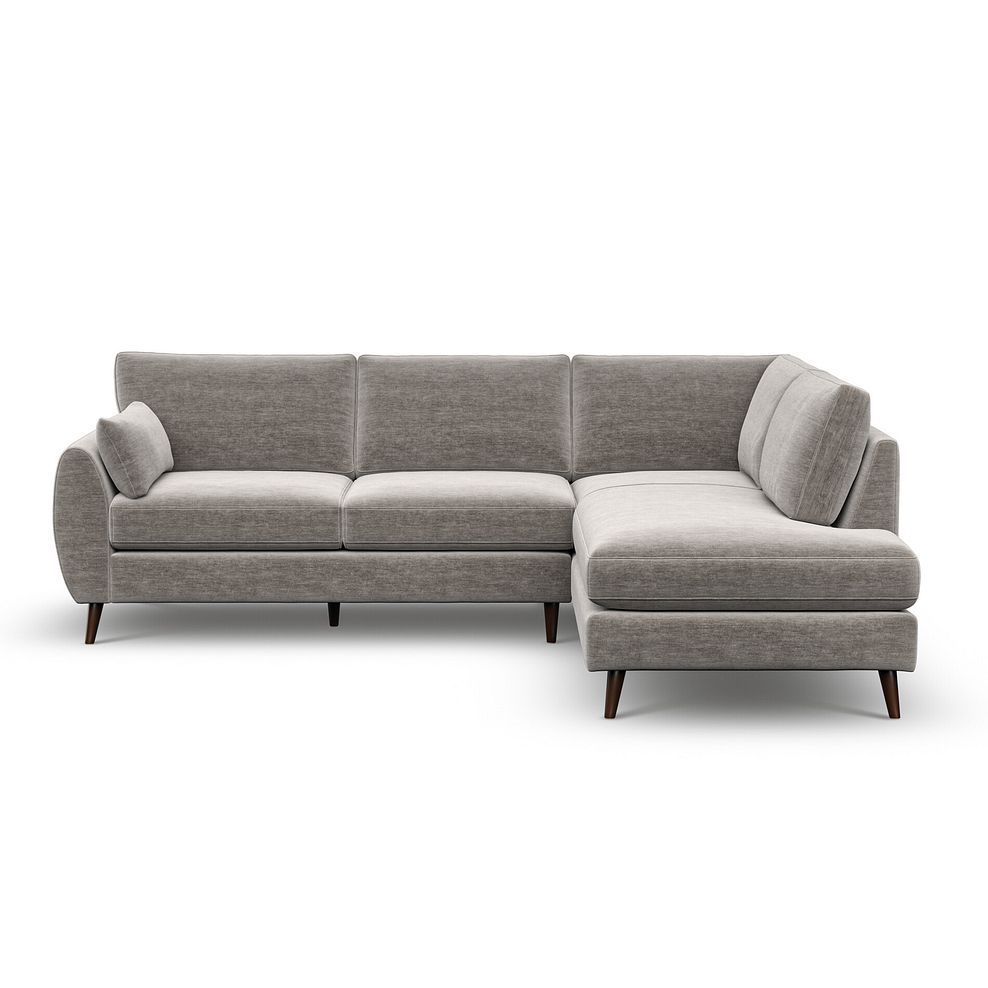 Nova Left Hand Corner Chaise Sofa in Canna Grey Fabric 2