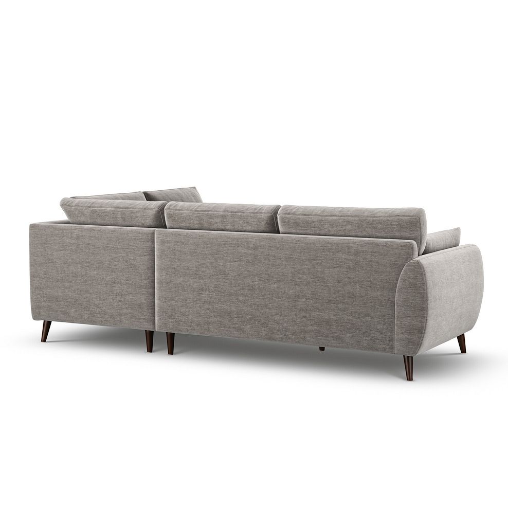 Nova Left Hand Corner Chaise Sofa in Canna Grey Fabric 3