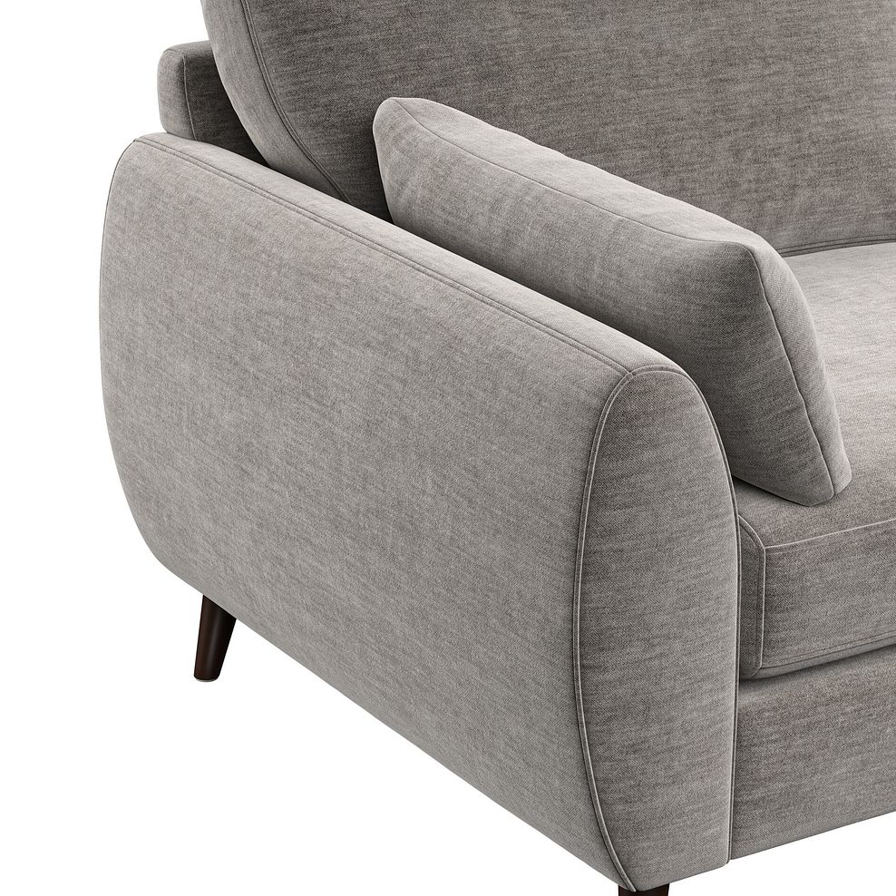 Nova Left Hand Corner Chaise Sofa in Canna Grey Fabric 8