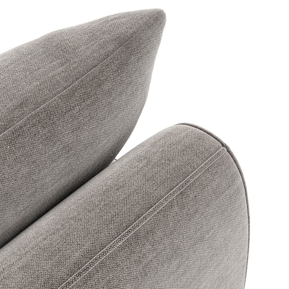 Nova Left Hand Corner Chaise Sofa in Canna Grey Fabric 10