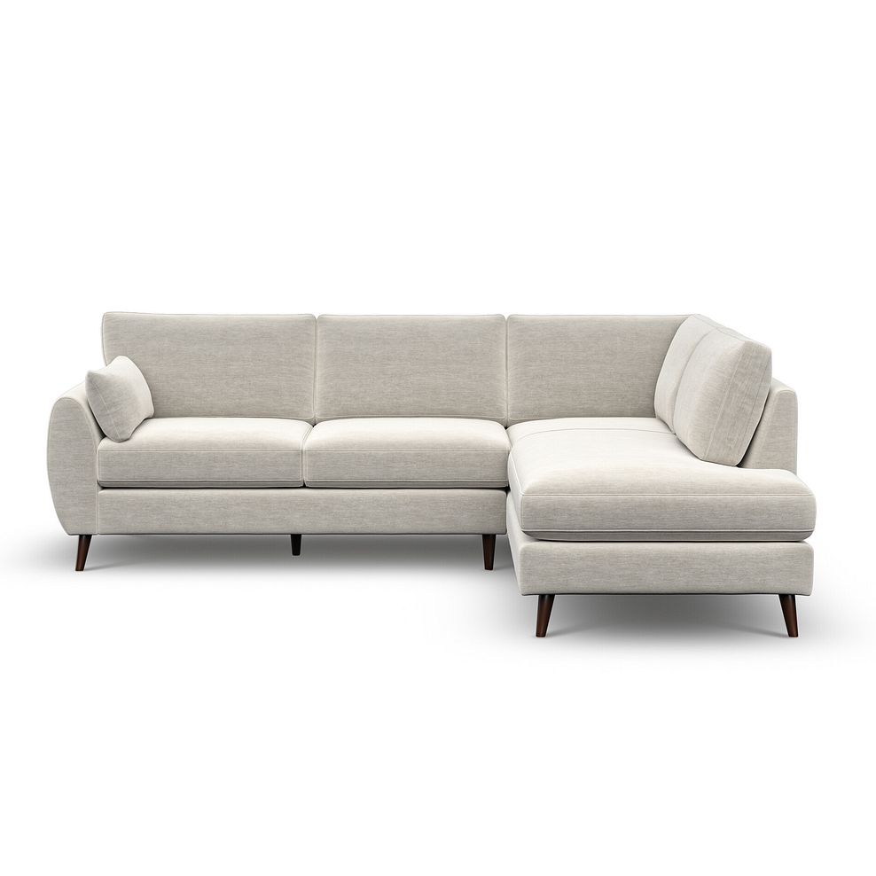 Nova Left Hand Corner Chaise Sofa in Canna Light Grey Fabric 2