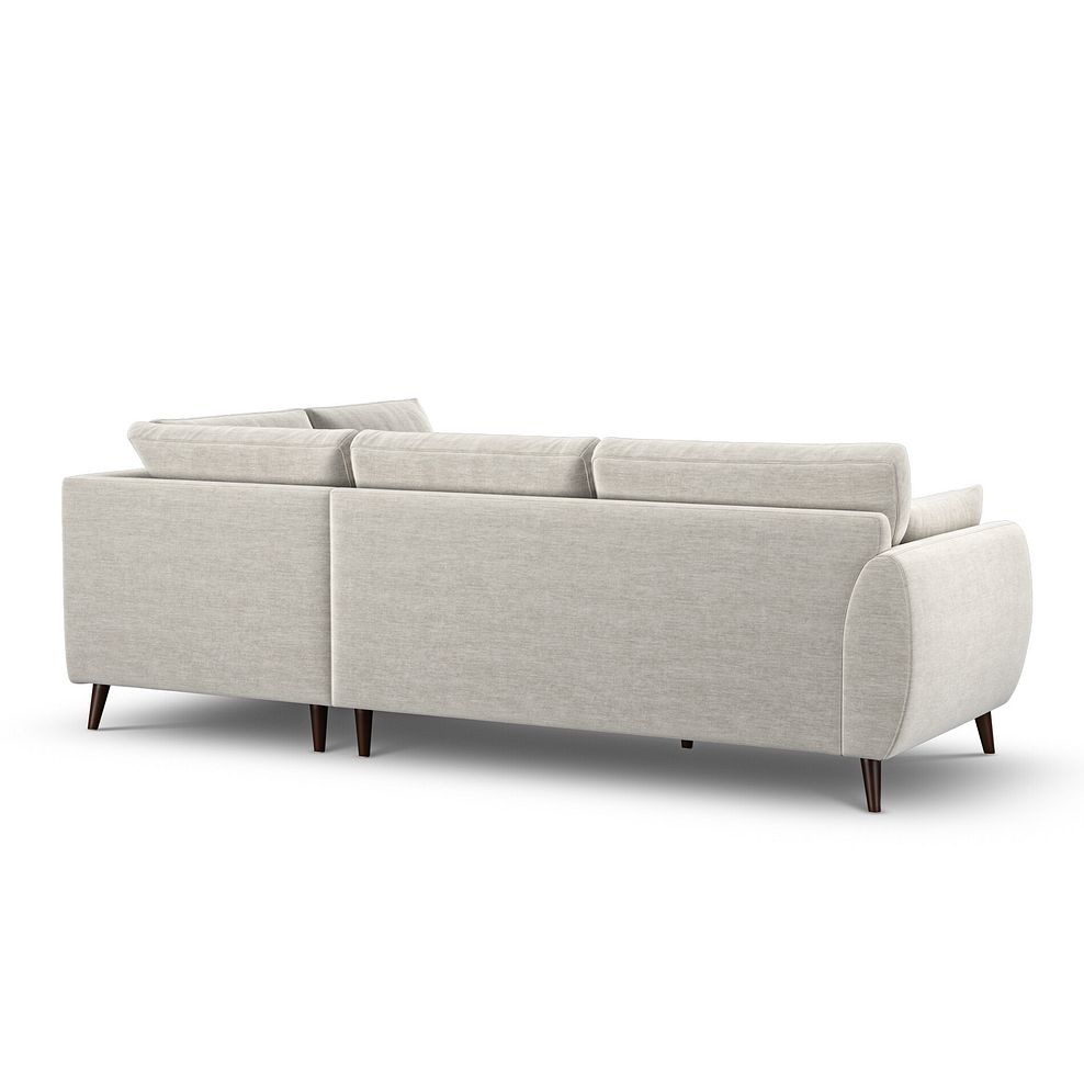 Nova Left Hand Corner Chaise Sofa in Canna Light Grey Fabric 3