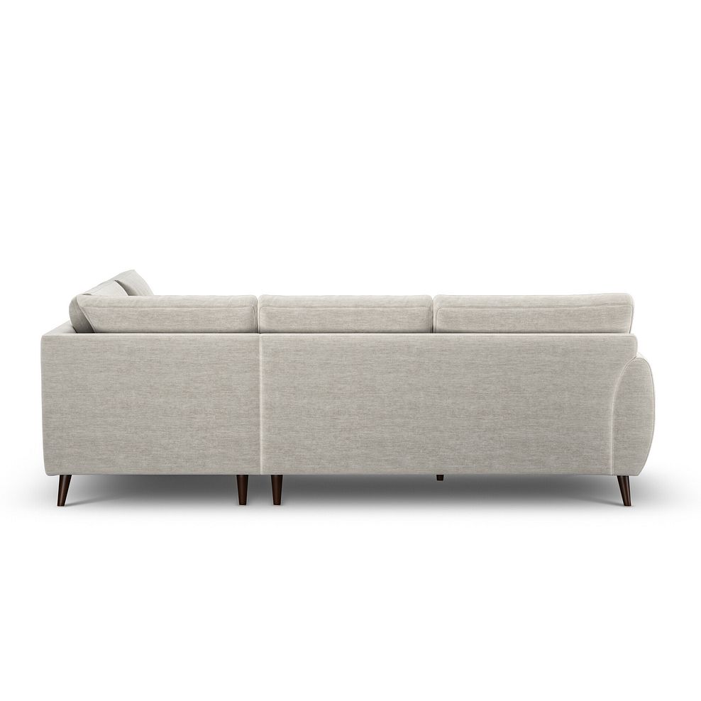 Nova Left Hand Corner Chaise Sofa in Canna Light Grey Fabric 4