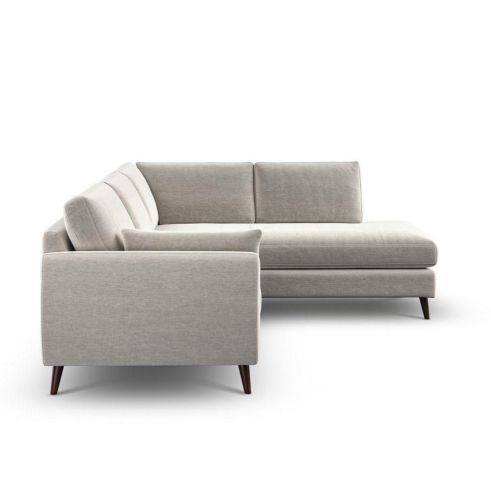 Nova Left Hand Corner Chaise Sofa in Canna Light Grey Fabric 5