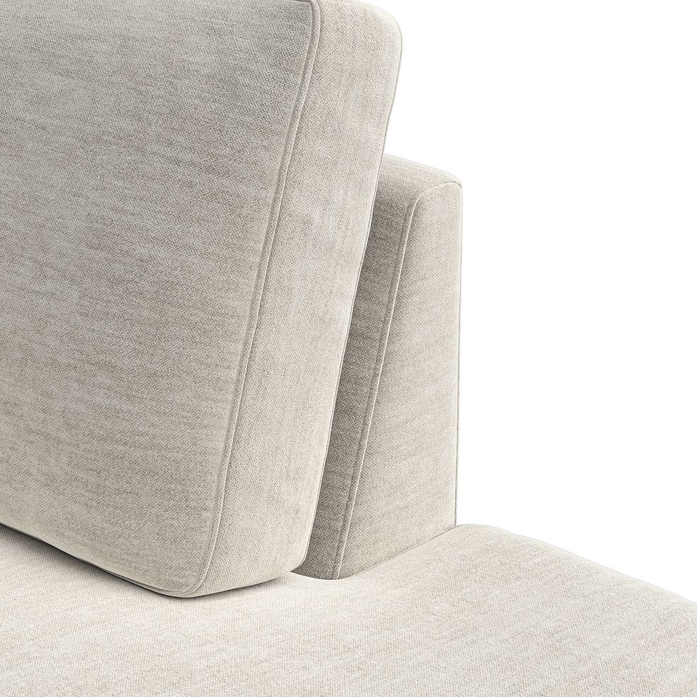 Nova Left Hand Corner Chaise Sofa in Canna Light Grey Fabric 11