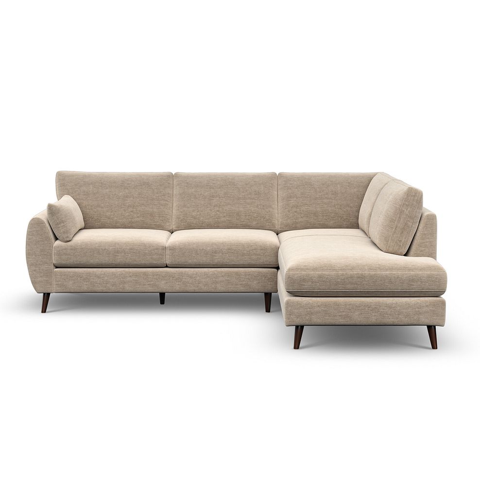 Nova Left Hand Corner Chaise Sofa in Canna Sand Fabric 2
