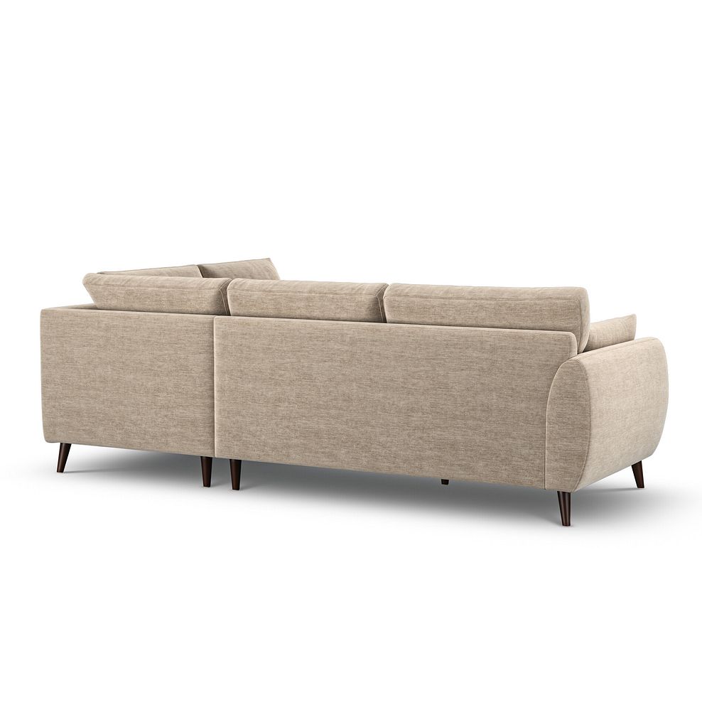 Nova Left Hand Corner Chaise Sofa in Canna Sand Fabric 3