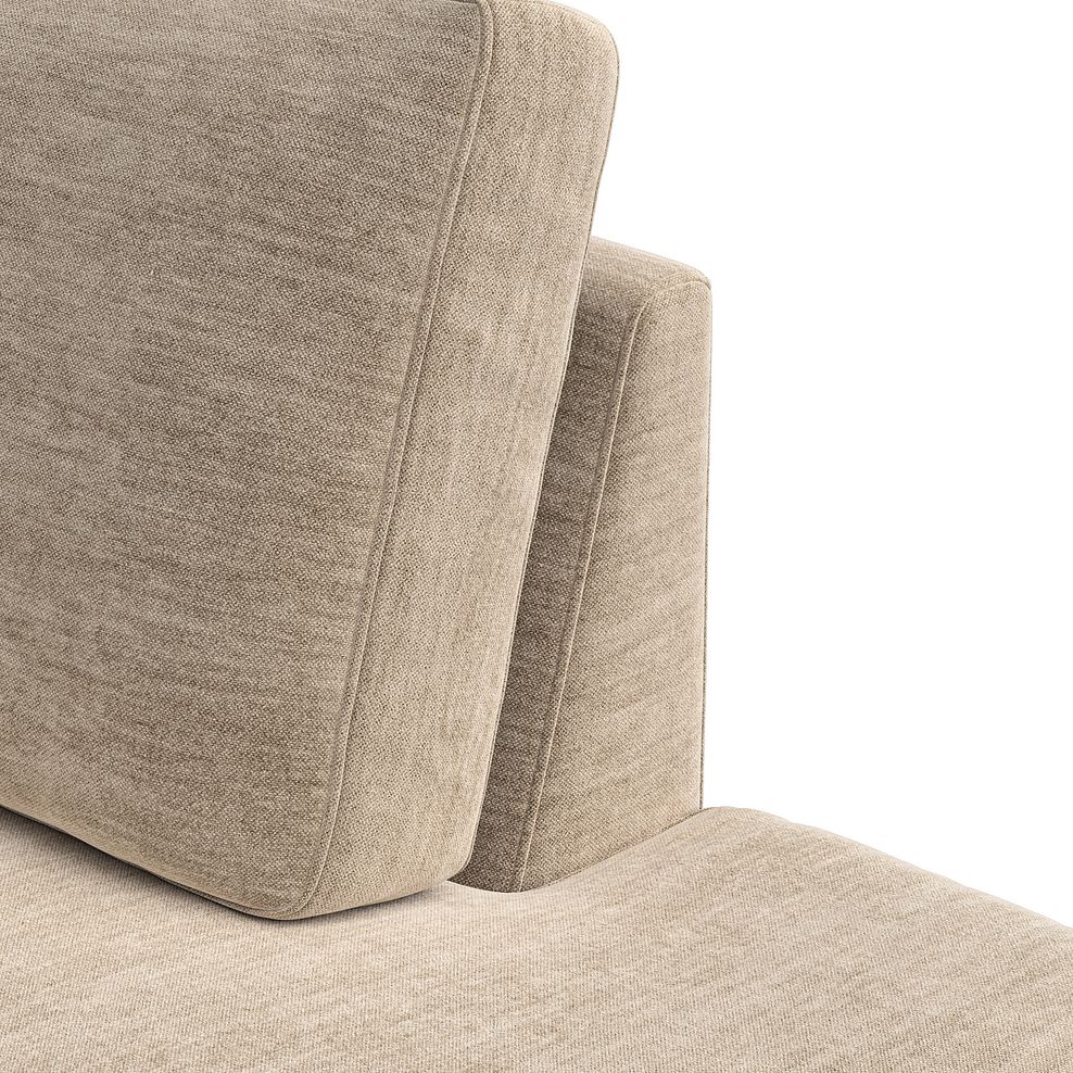Nova Left Hand Corner Chaise Sofa in Canna Sand Fabric 11