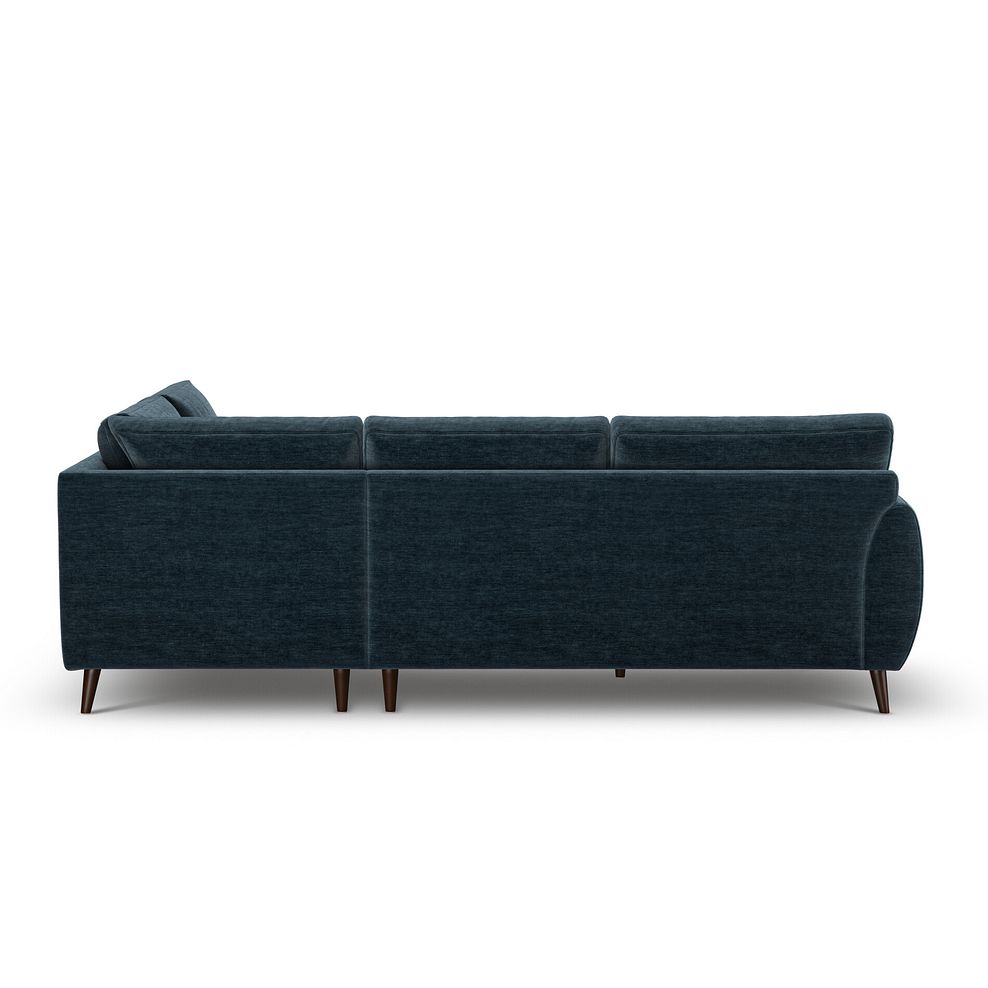Nova Left Hand Corner Chaise Sofa in Canna Steel Blue Fabric 4