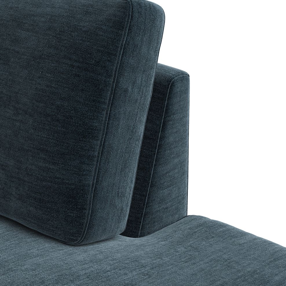 Nova Left Hand Corner Chaise Sofa in Canna Steel Blue Fabric 11