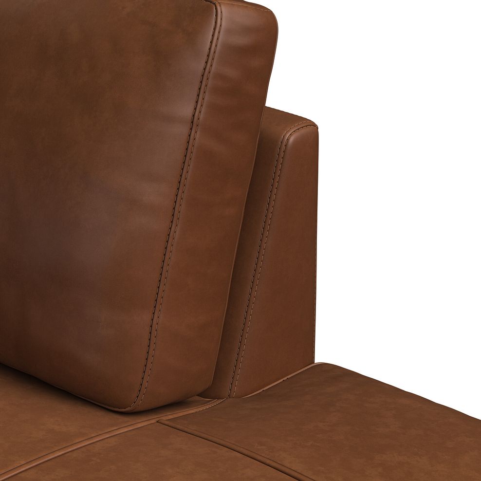 Nova Left Hand Corner Chaise Sofa in Chestnut Brown leather 11