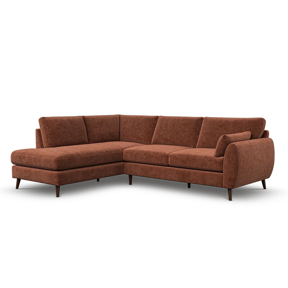 Nova Right Hand Corner Chaise Sofa in Arlan Copperwood Fabric 1